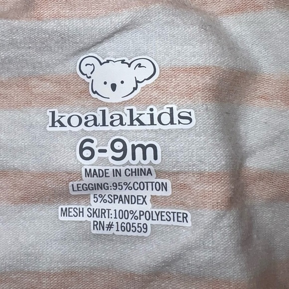 Koala kids infant Halloween leggings with sparkly, attached tutu. Like New! - Picture 3 of 5